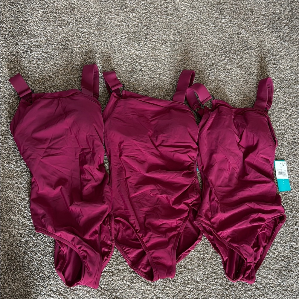 Set of 3 nwt size small swimsuits